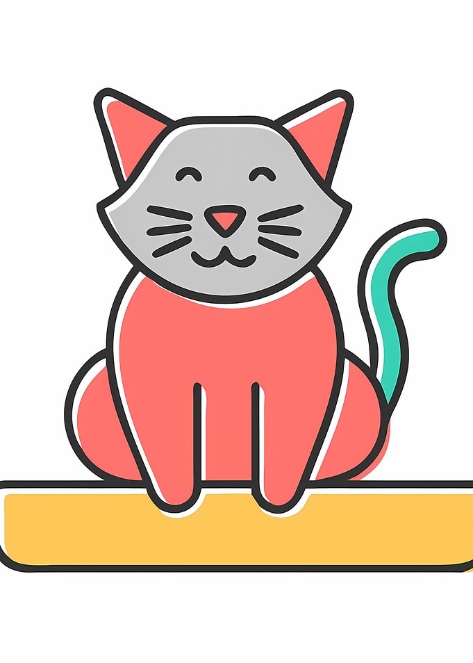 Cute Cartoon Cat