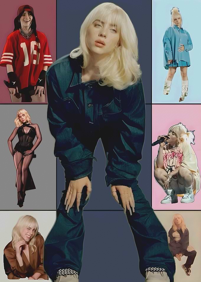Billie Eilish Collage