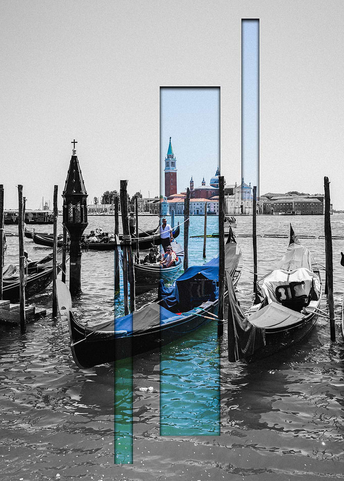 Venice Gondolas & Cityscape