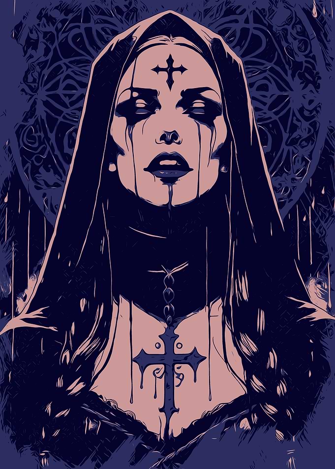 Dark Nun Illustration