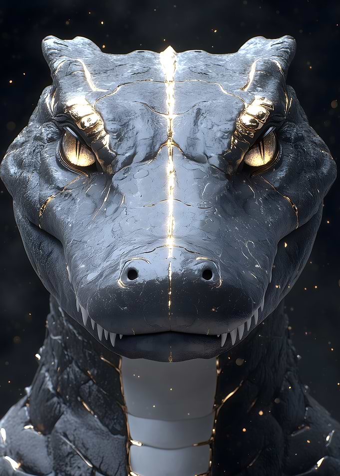 Golden-Eyed Crocodile Animal