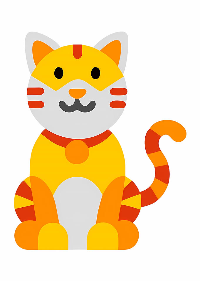 Cute Cartoon Cat