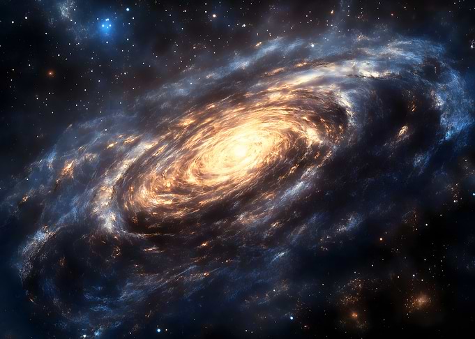 Spiral Galaxy in Space