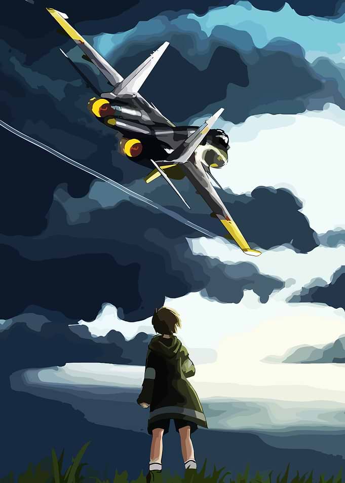 Fighter Jet and Figure