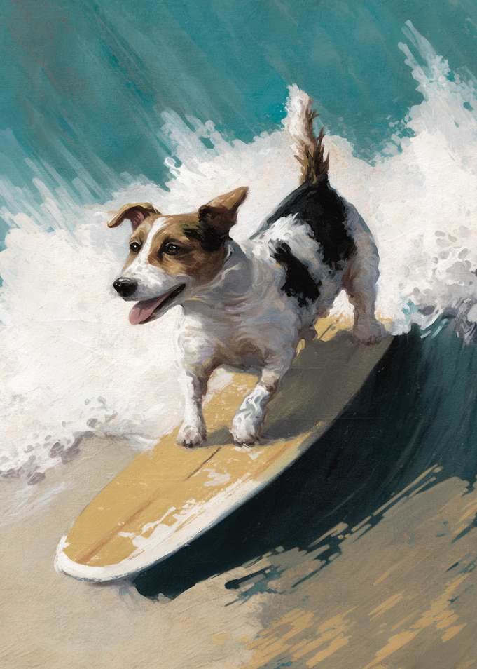 Dog Surfing