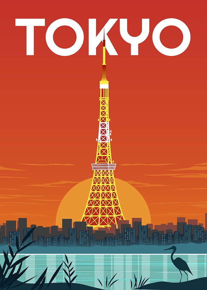 Tokyo Tower Sunset