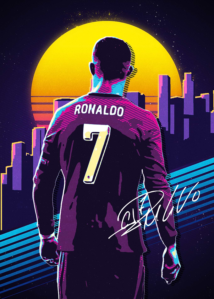 Ronaldo Retro Art
