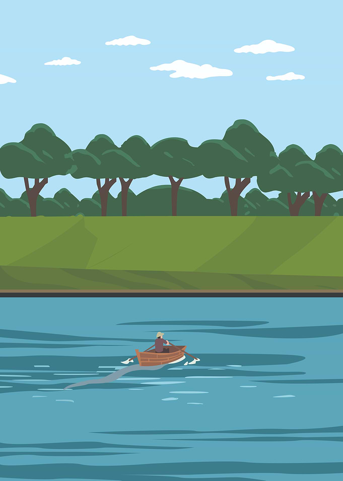 Rowing on a Calm River