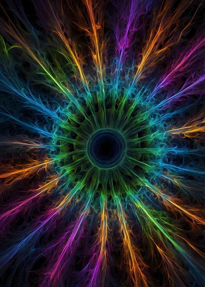 Abstract Rainbow Eye
