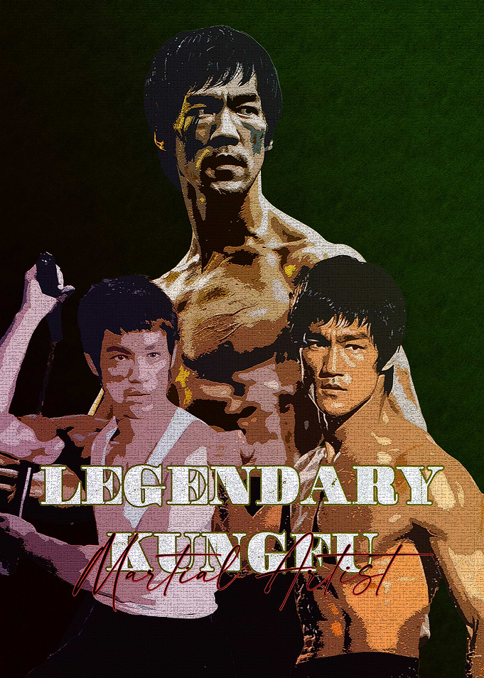 Bruce Lee Kung Fu Poster