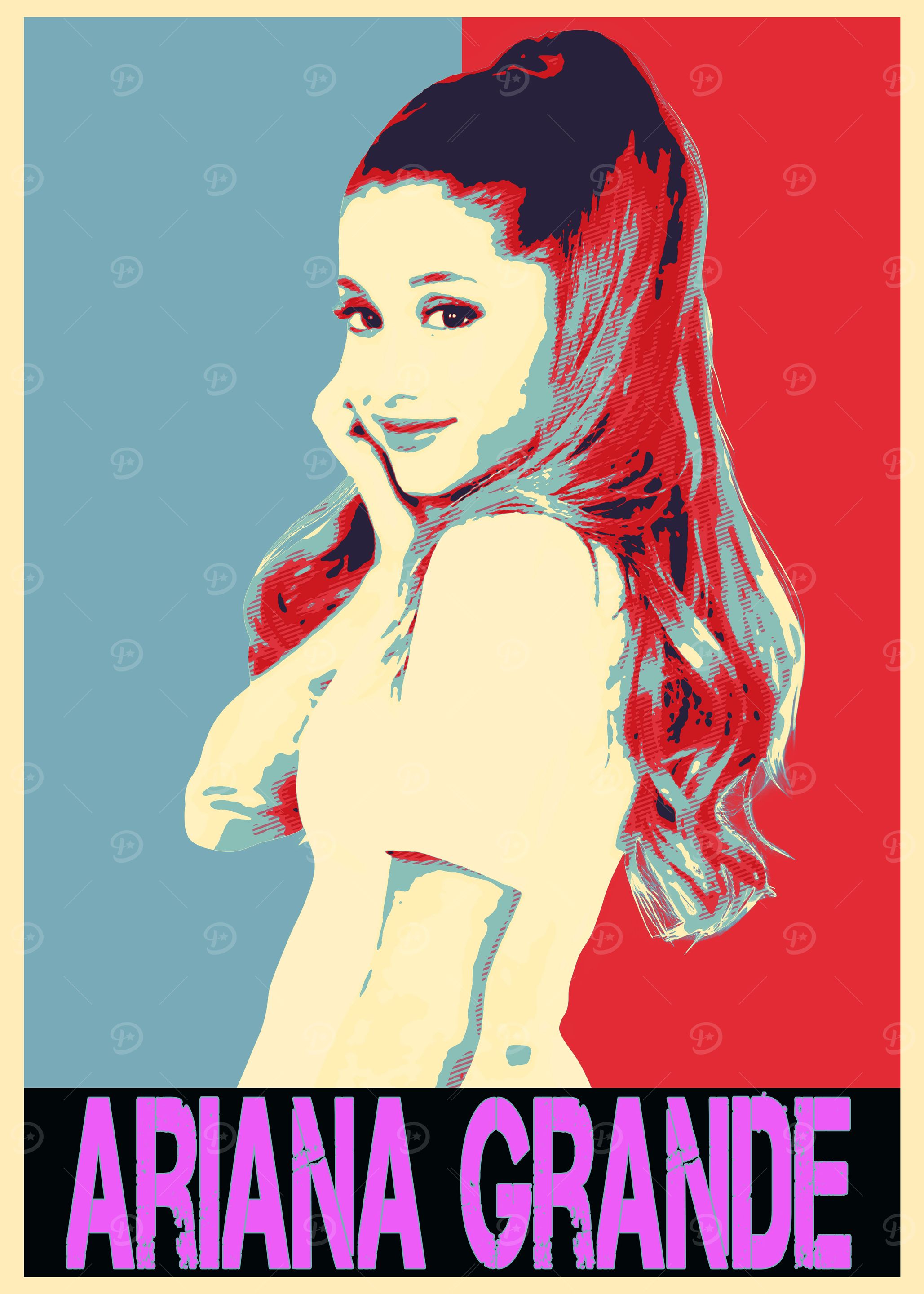 Ariana Grande Pop Art Poster