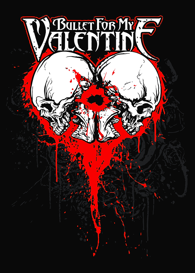 Bullet For My Valentine Skull Heart