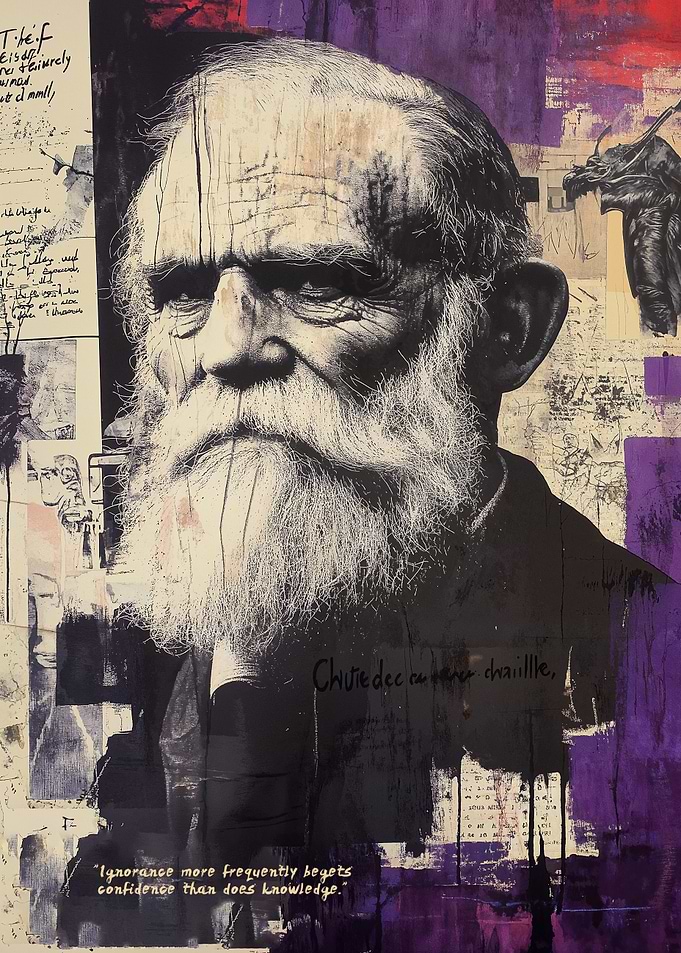 Collage Portrait of a Man