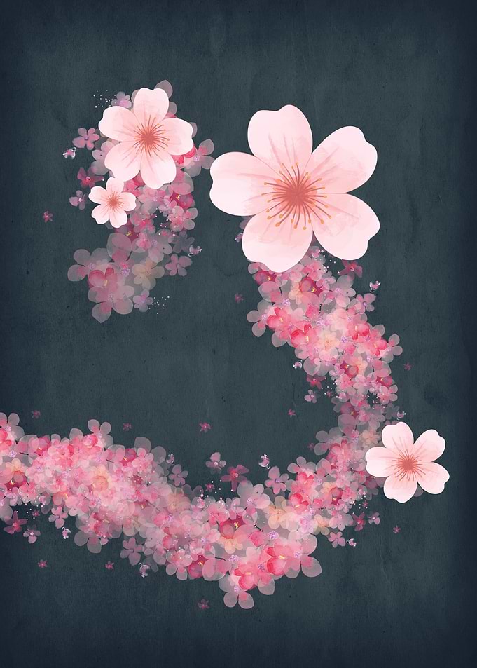Cherry Blossom Stream III