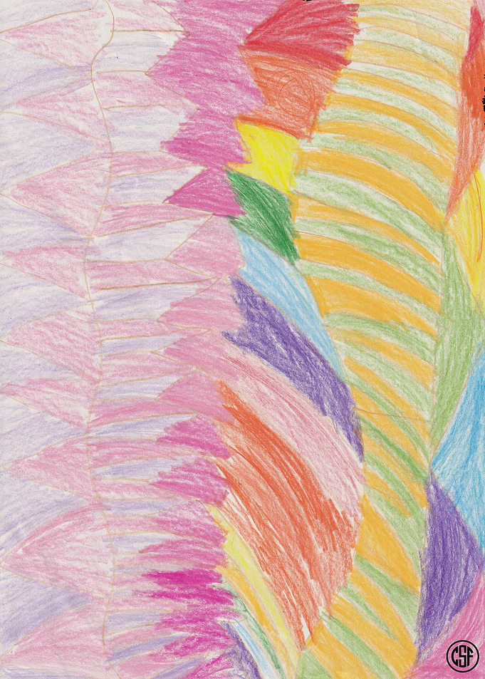 Abstract Rainbow Art