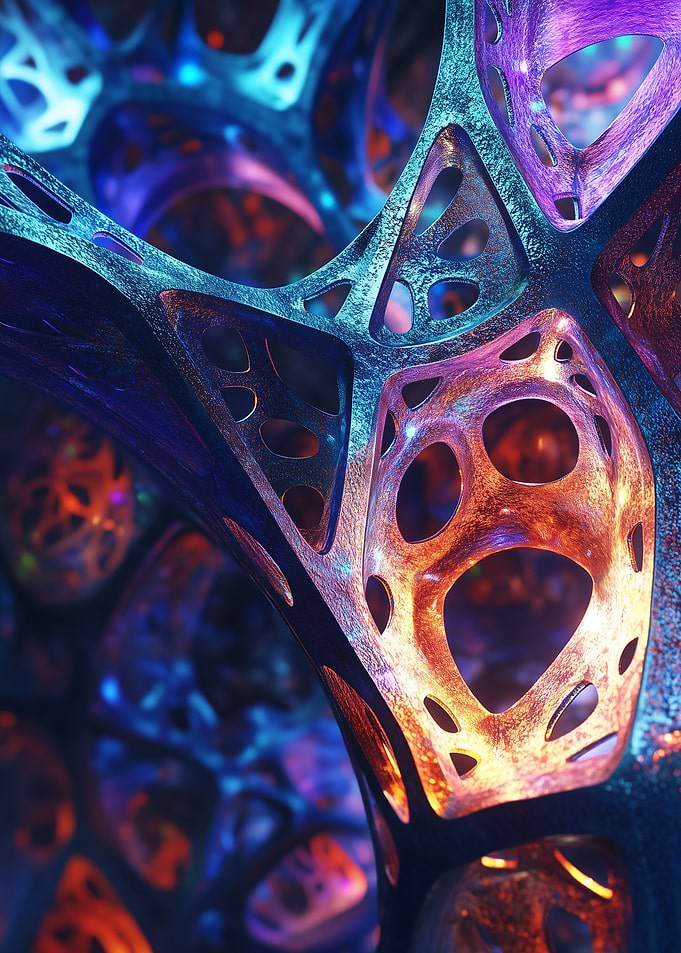 Abstract Metallic Structure