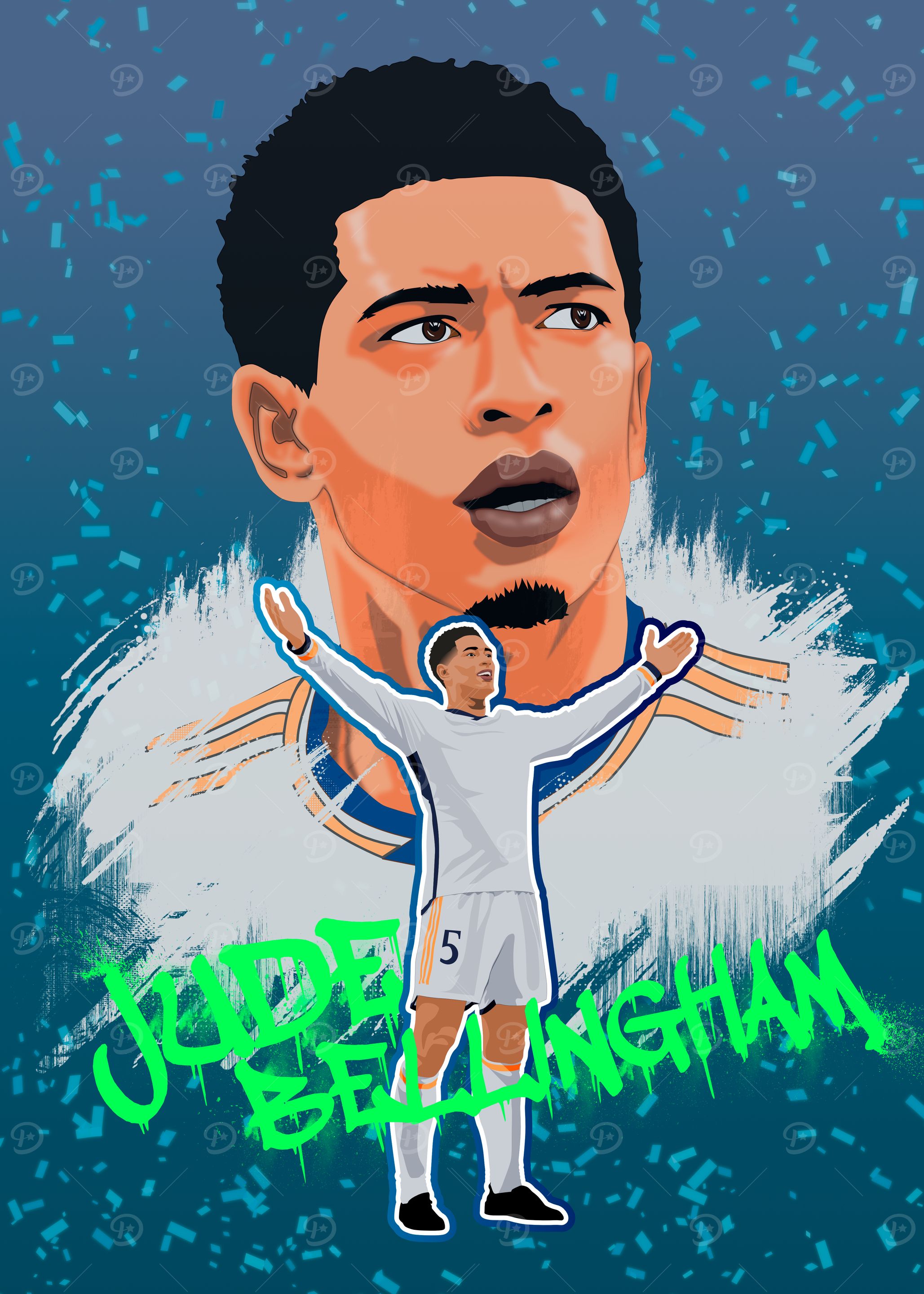 Jude Bellingham Football Art