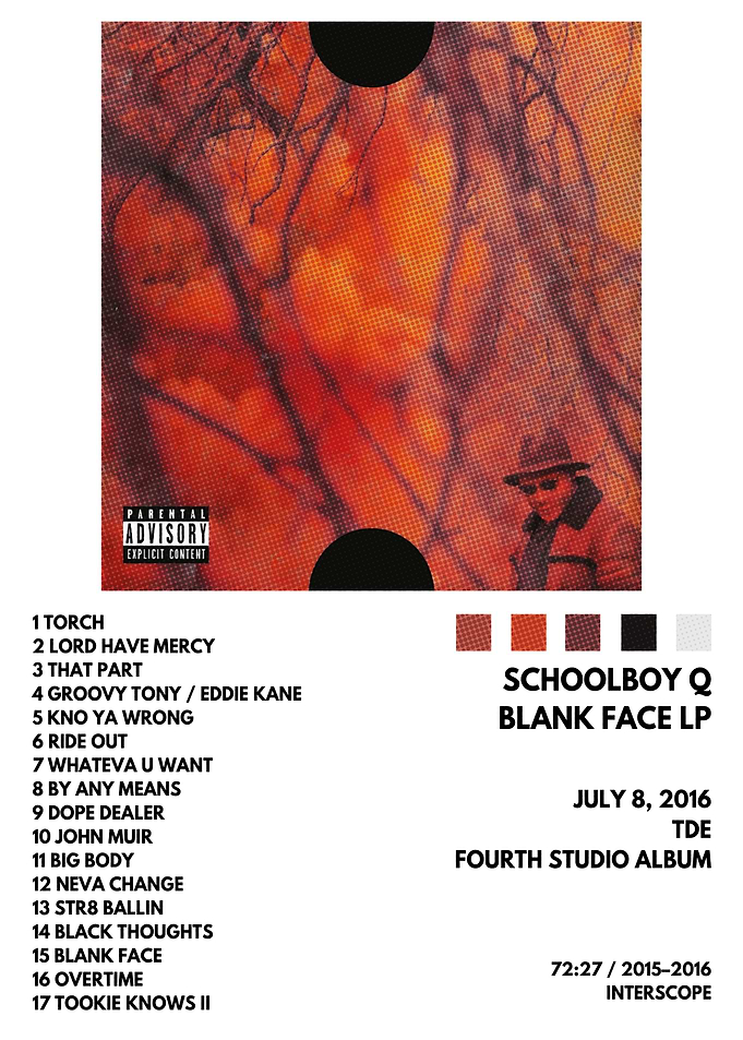 Schoolboy Q Blank Face LP Cover