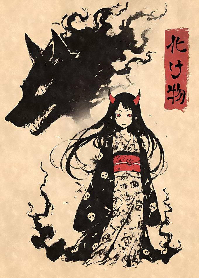 Wolf Spirit & Demon Girl
