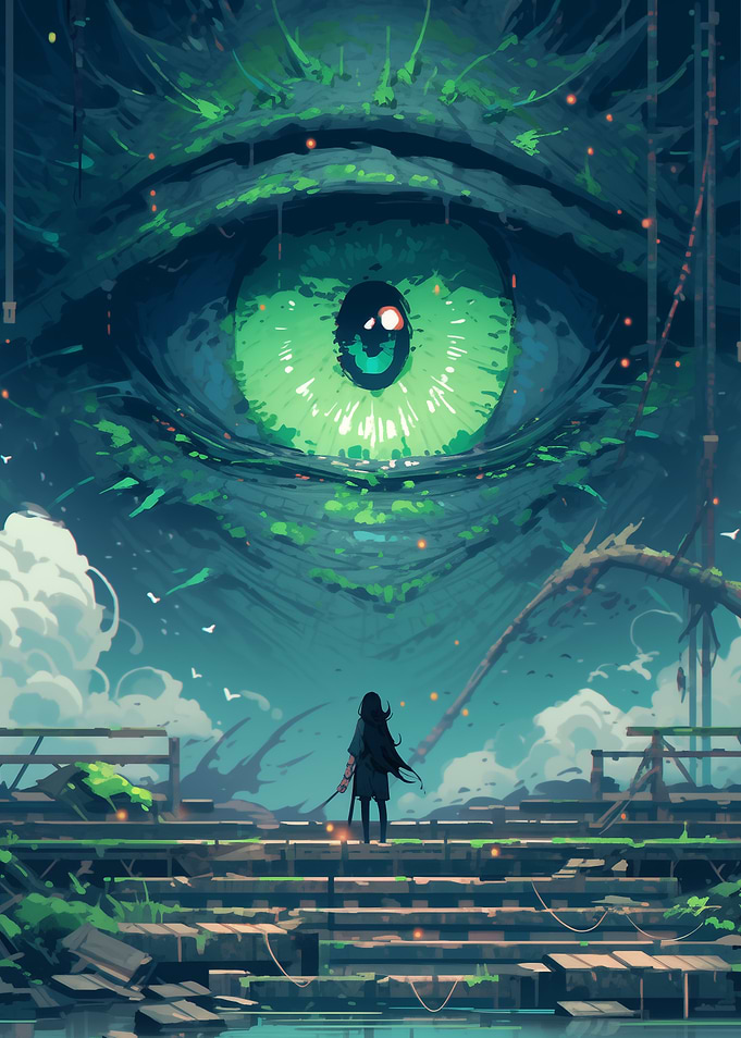 Giant Eye in the Sky World Fantasy