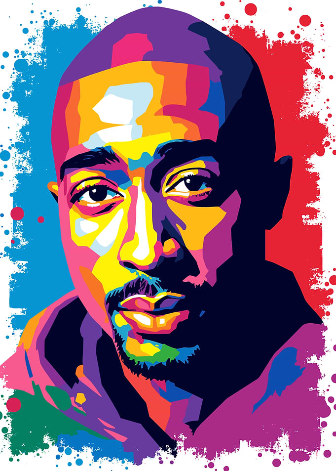 Tupac Shakur Pop Art Portrait
