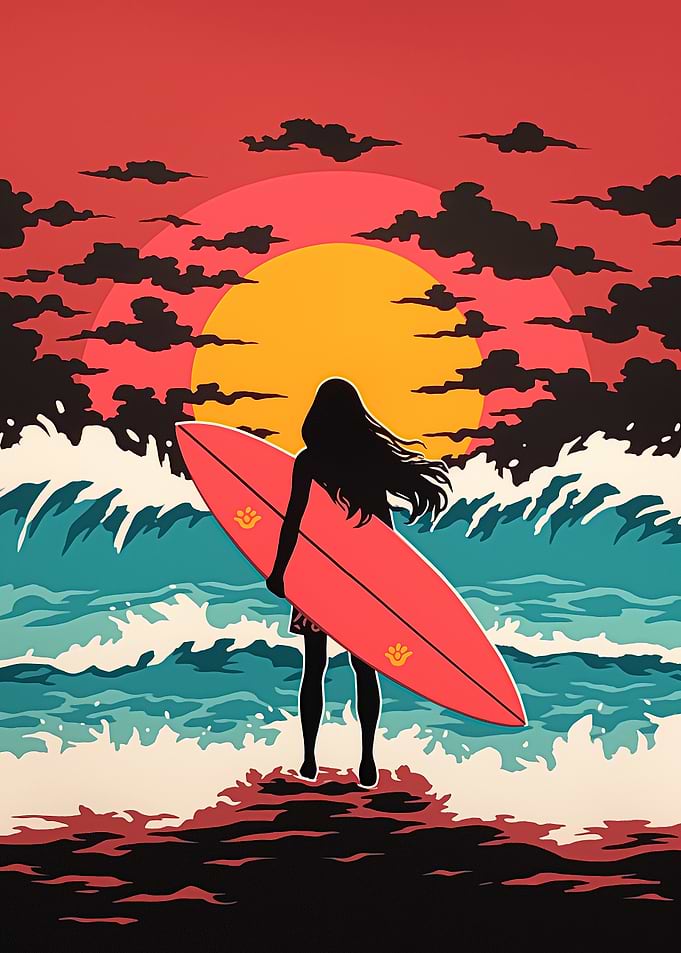 Surfer at Sunset