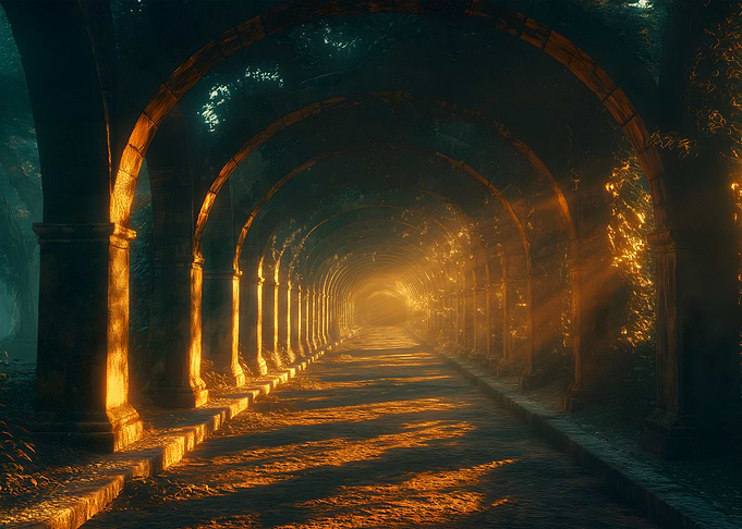 Golden Archway Path Aqueduct