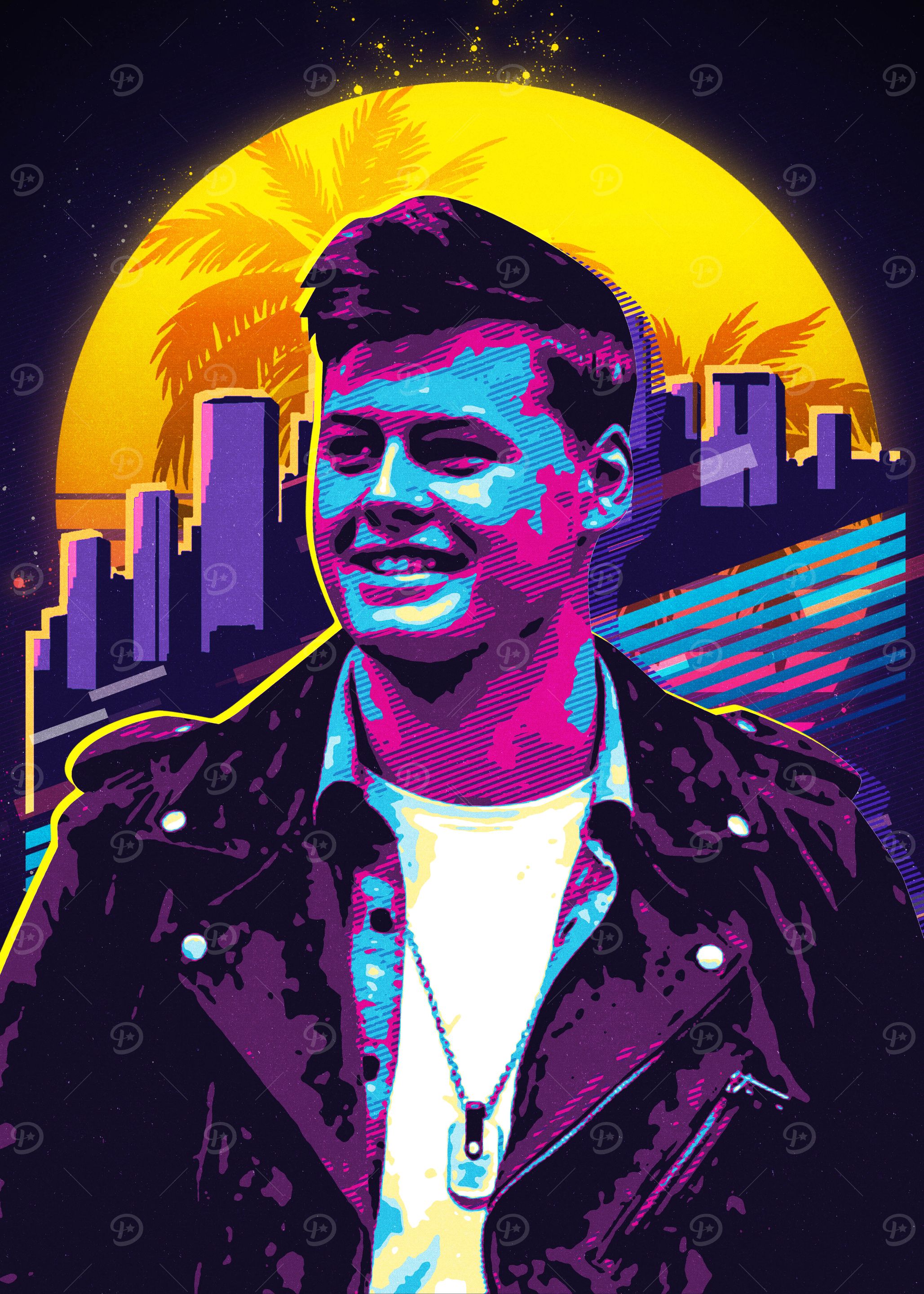 Mike Williams Retro 80s Portrait