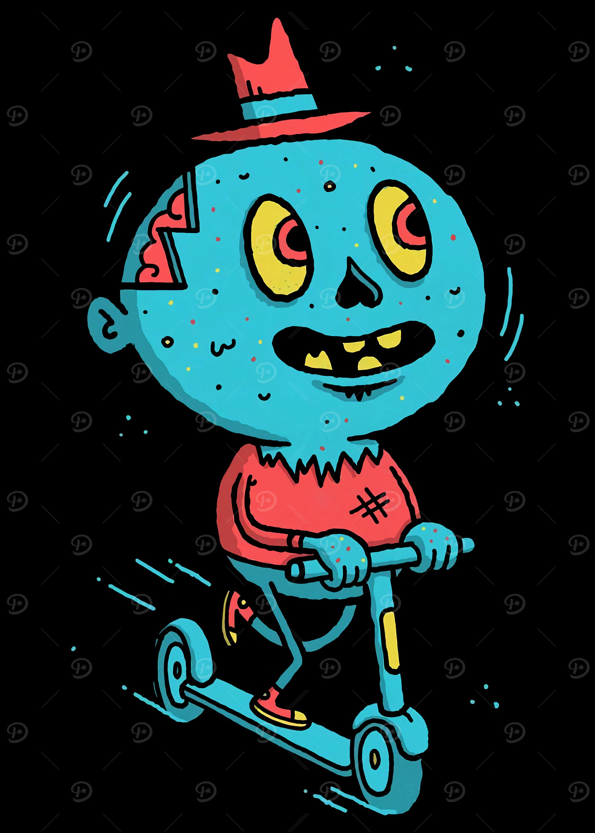 Zombie on Scooter