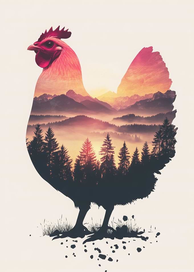 Sunrise Rooster