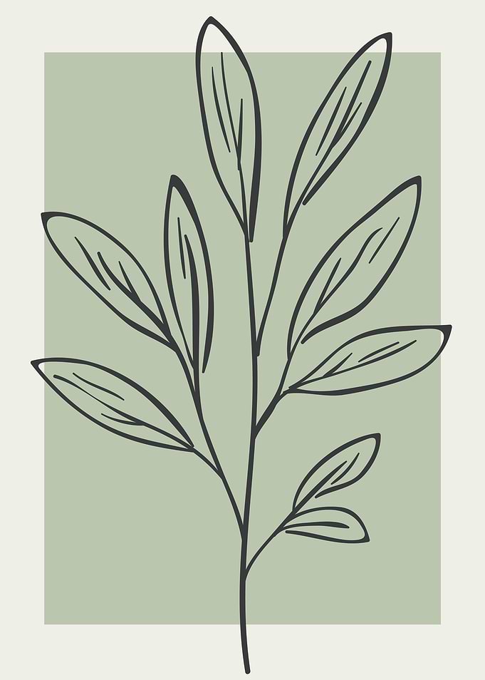 Minimalist Branch Art Print