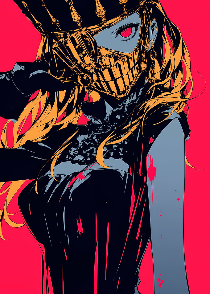 Anime Girl with Mask