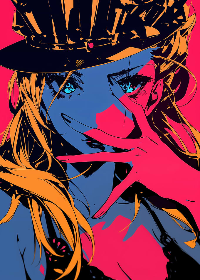 Anime Girl with Hat
