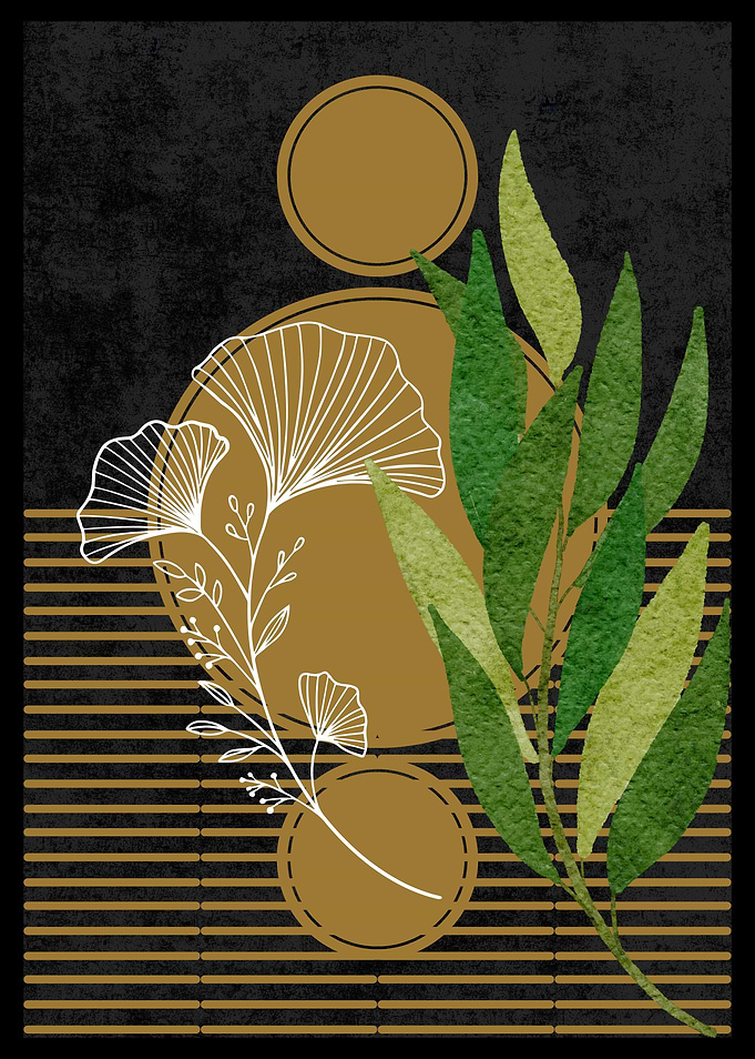 Botanical Abstract Art Print