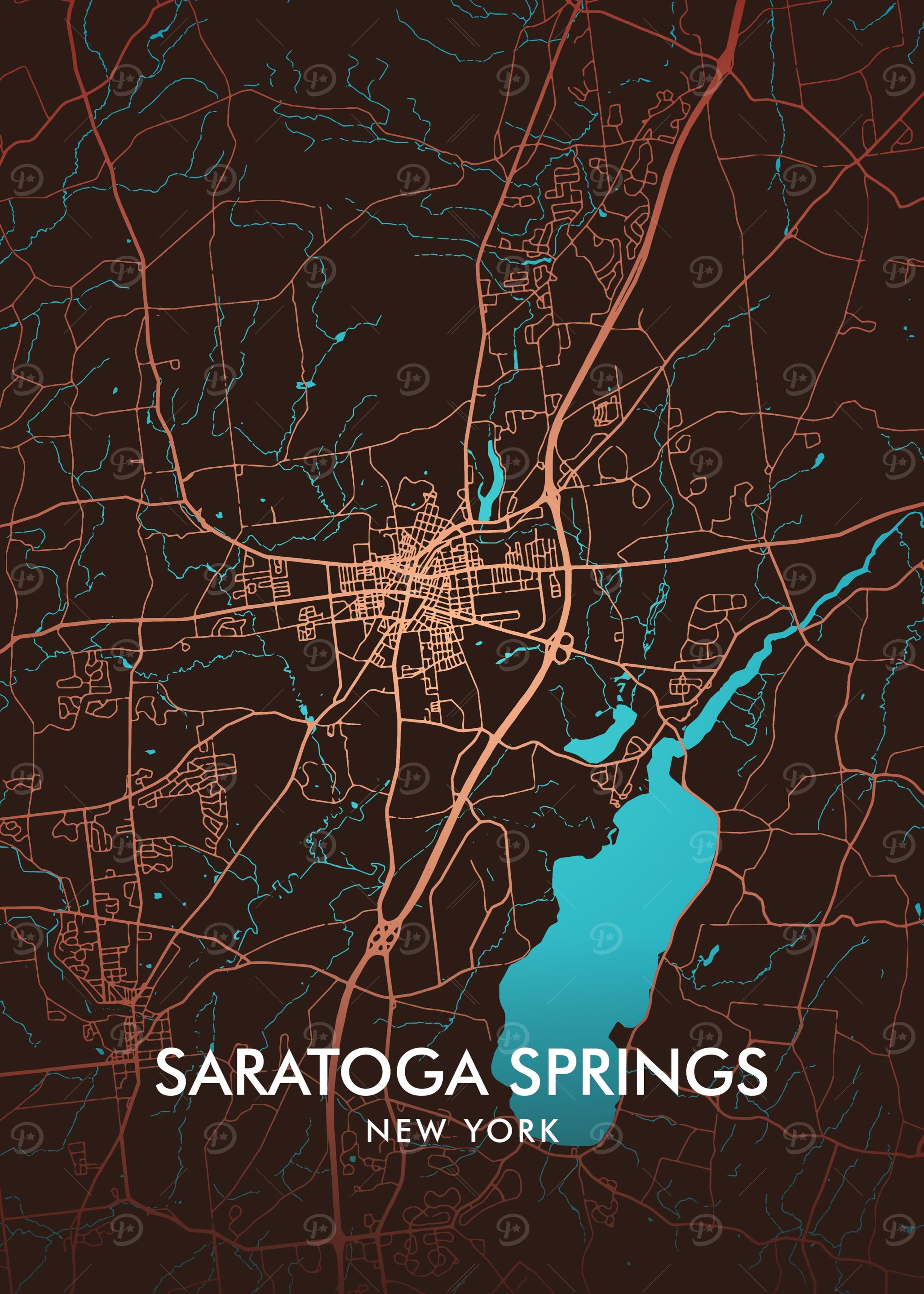 Saratoga Springs Map