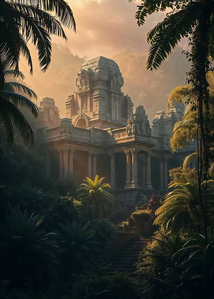Forgotten Ancient Temple in Jungle
