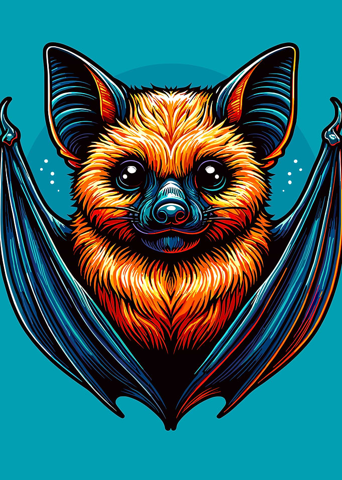 Colorful Bat Flying Fox