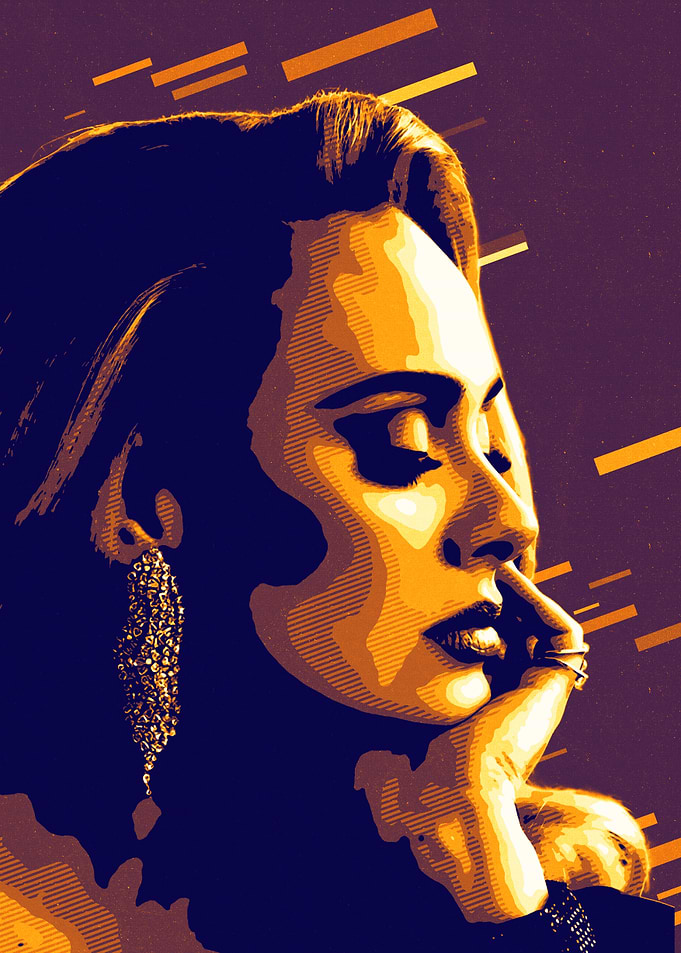 Adele Pop Art Portrait