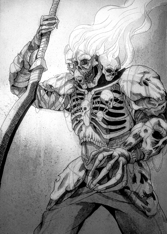 Four-Headed undead Warrior