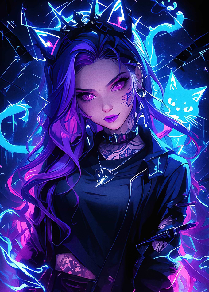 Cyberpunk Anime Girl