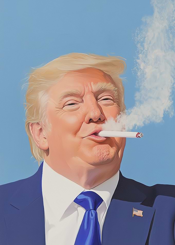 Trump Smoking