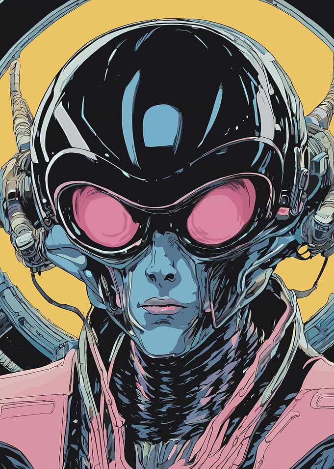 Retro Anime Cyborg