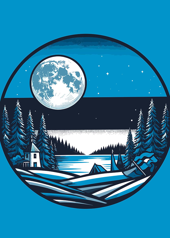 Estonia Under Full Moon