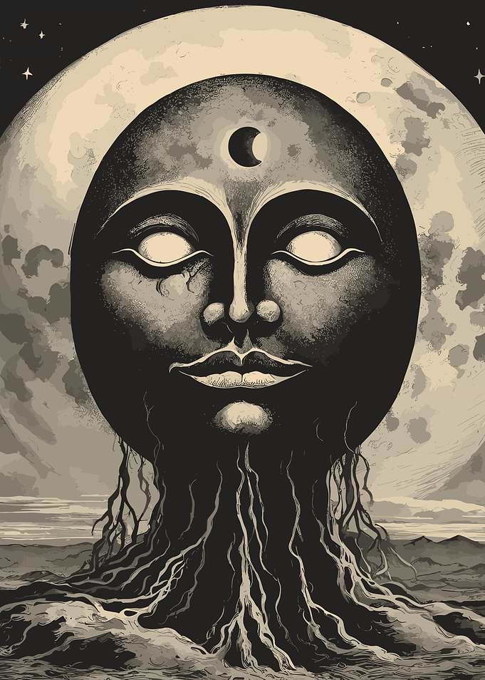 Occult Esoteric Moon Goddess