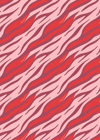 Pink and Red Zebra Stripes