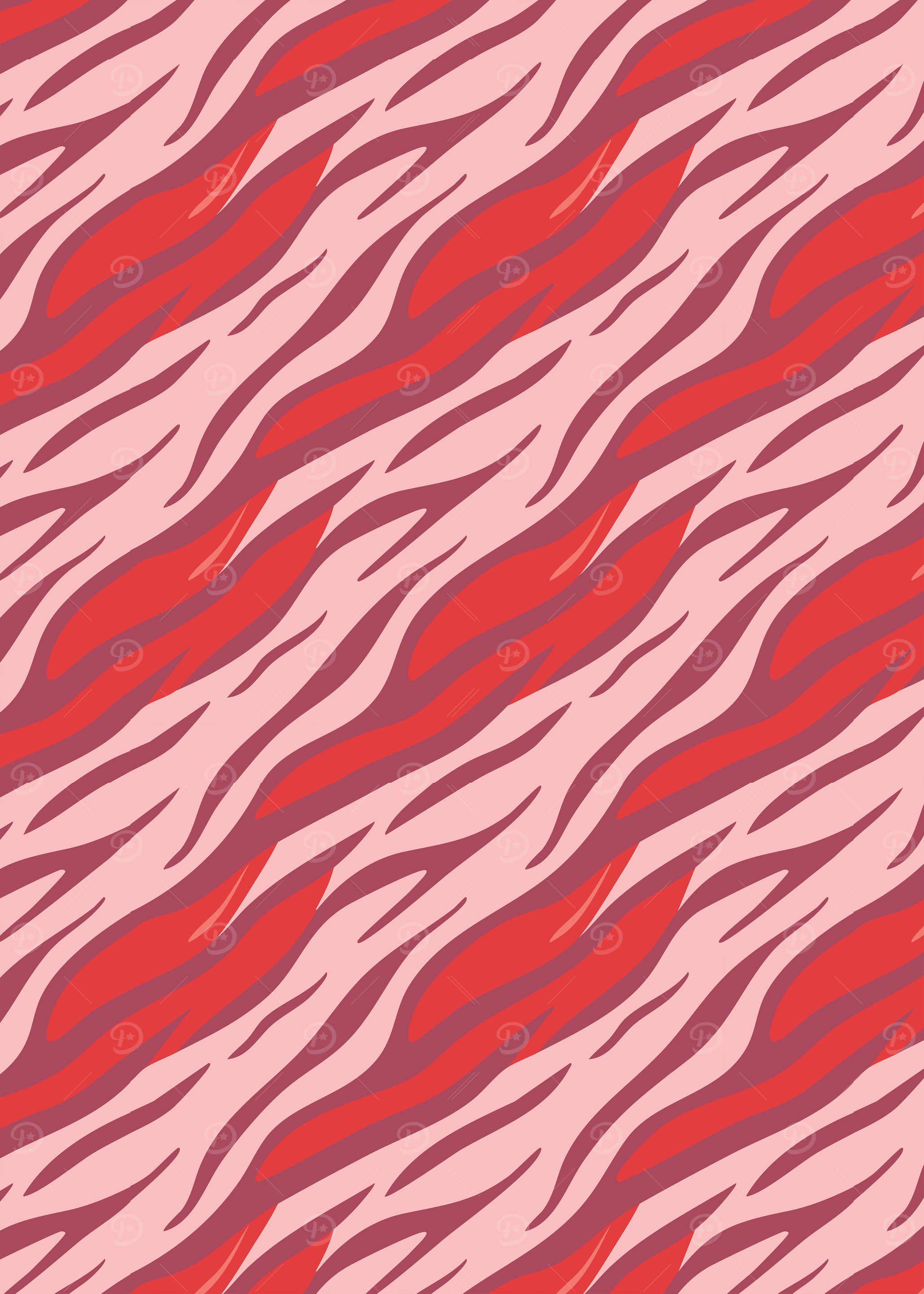 Pink and Red Zebra Stripes