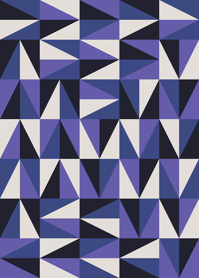 Abstract art with triangles of different directions