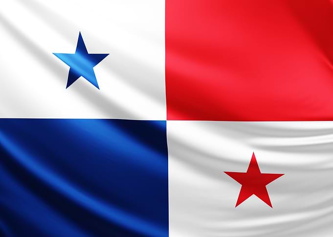Panamean Flag, realistic flag of Panama