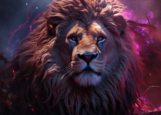 Majestic Lion Portrait
