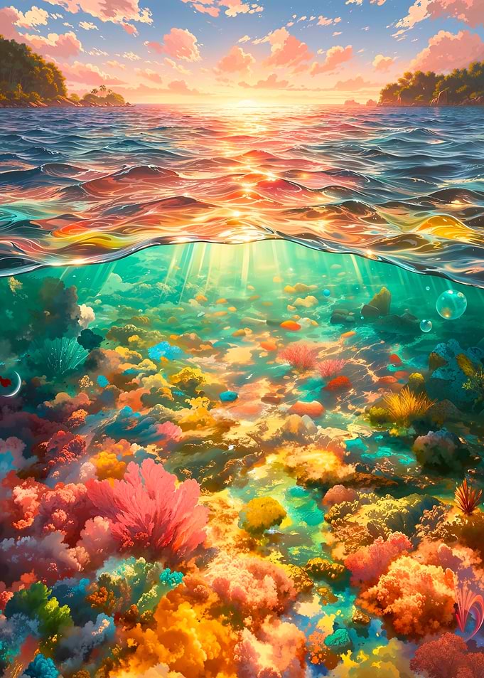 Coral Reef Sunset